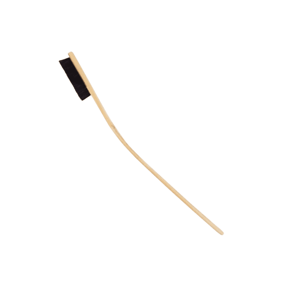 Wooden Handle Car Wheel Brush with Stiff Bristles