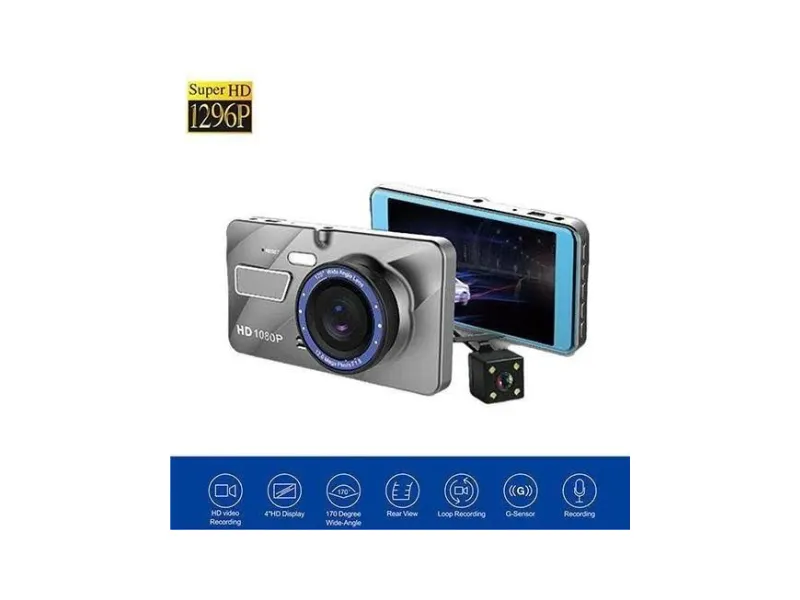 Dual Lens Car Log Black Box Super HD 1296P