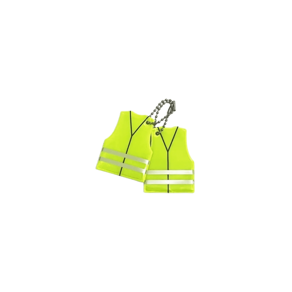 Reflective Safety Pendant Keychains Pack of 2