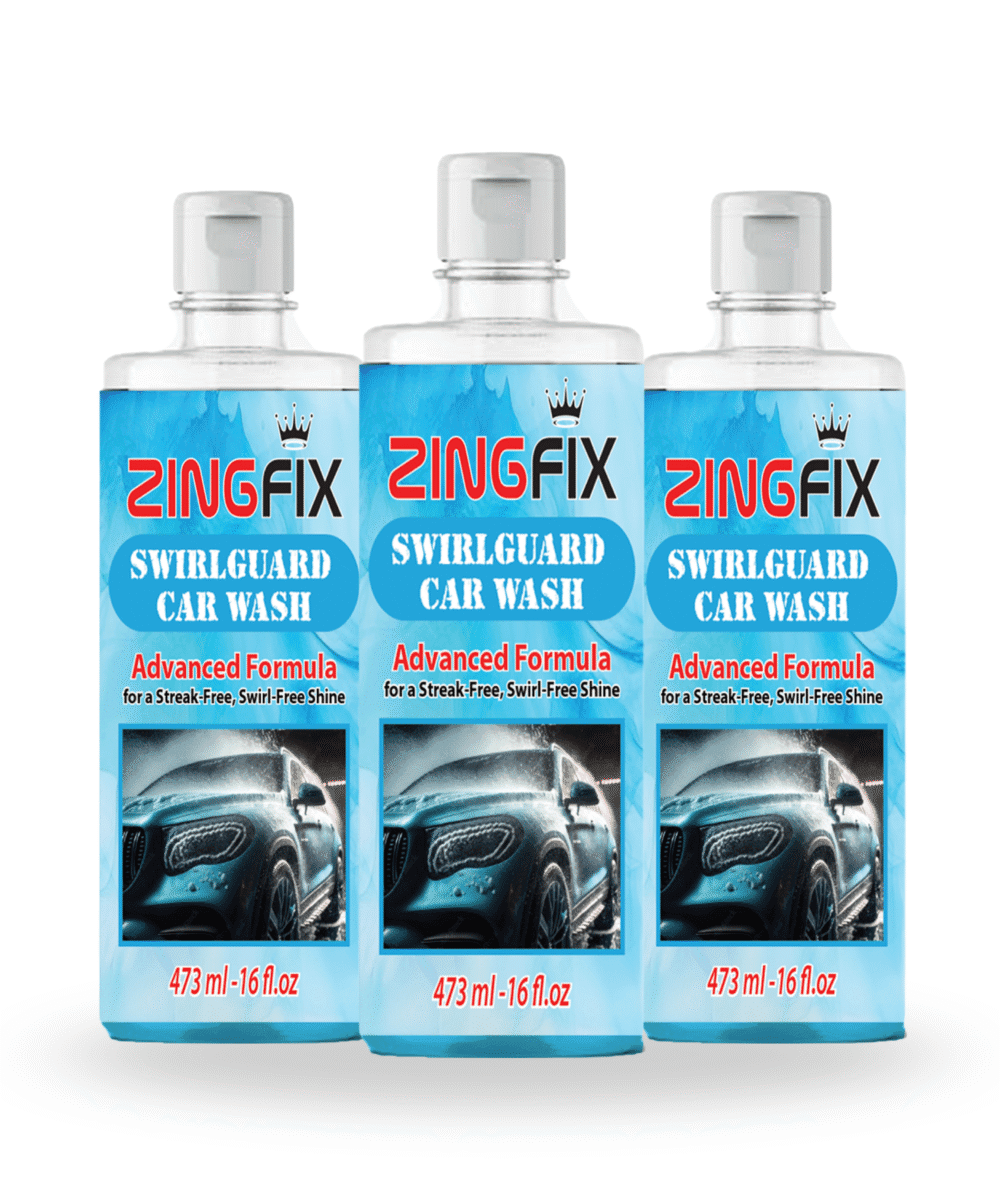 Zingfix SwirlGuard Car Wash Shampoo 473mL (16 fl oz) – Pack of 3