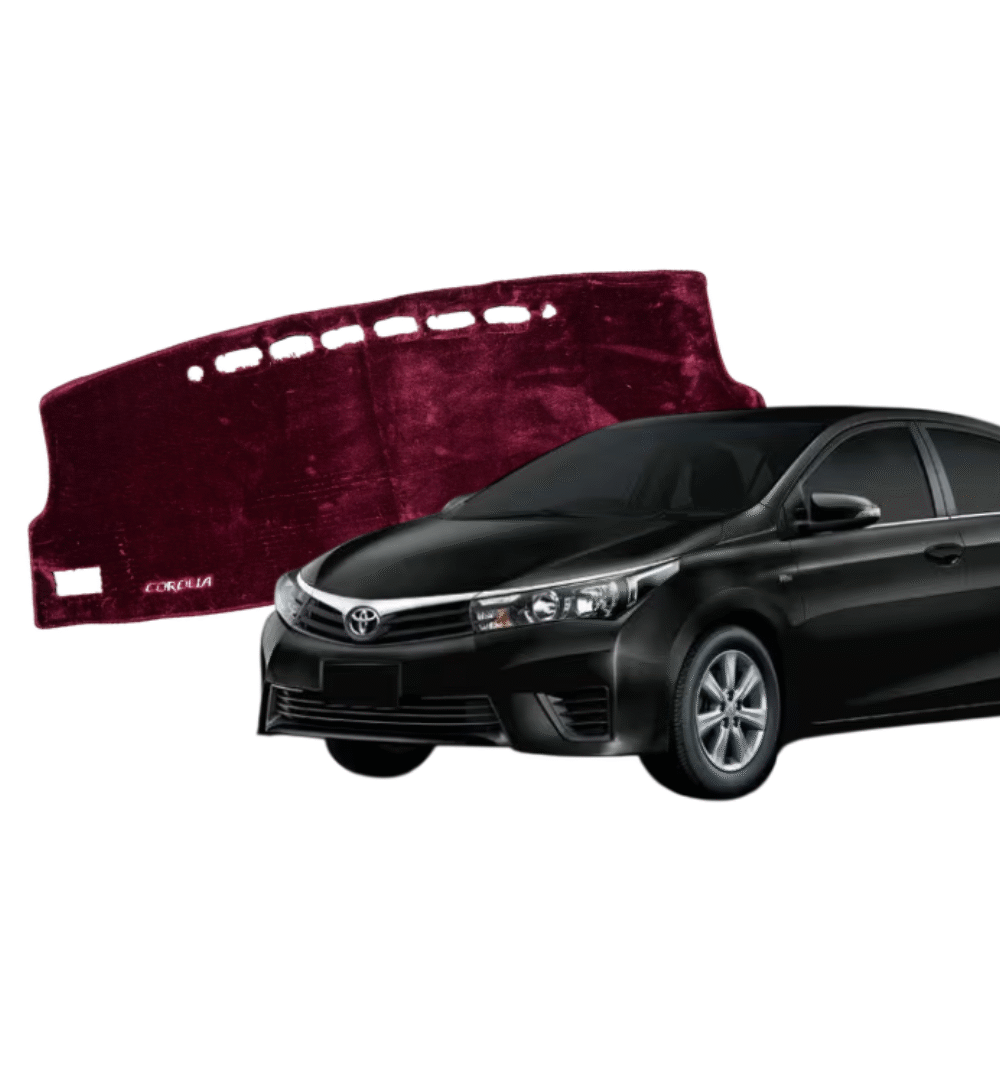 Toyota Corolla 2014-2023 Velvet Dashboard Cover Maroon