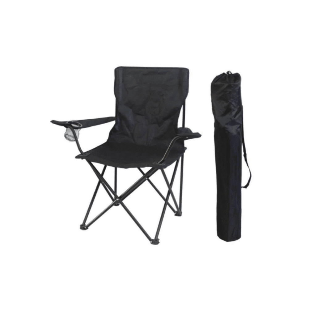 Zingfix Foldable Travel Chair – Portable & Lightweight (Black Color)