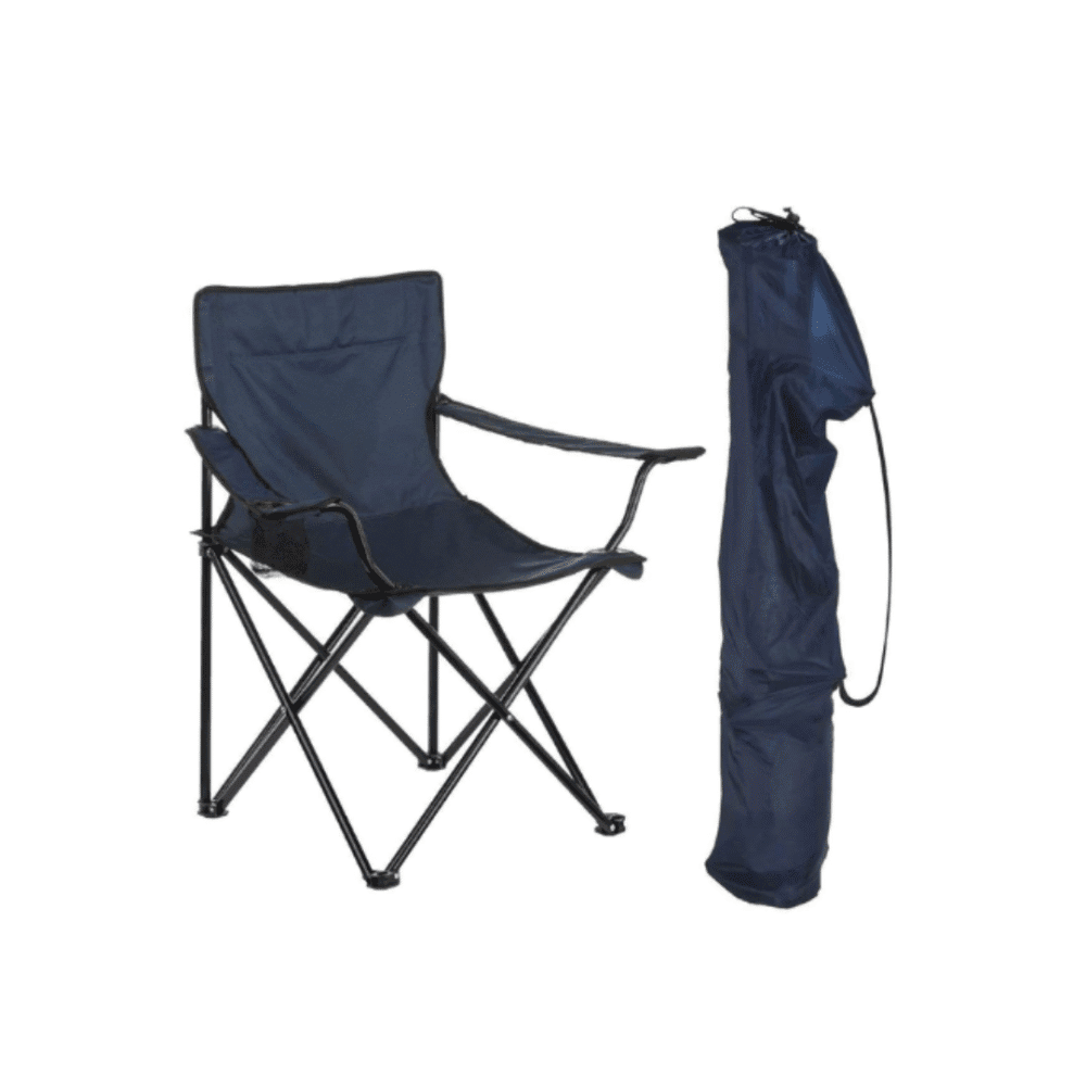 Zingfix Foldable Travel Chair – Portable & Lightweight (Dark Blue Color)