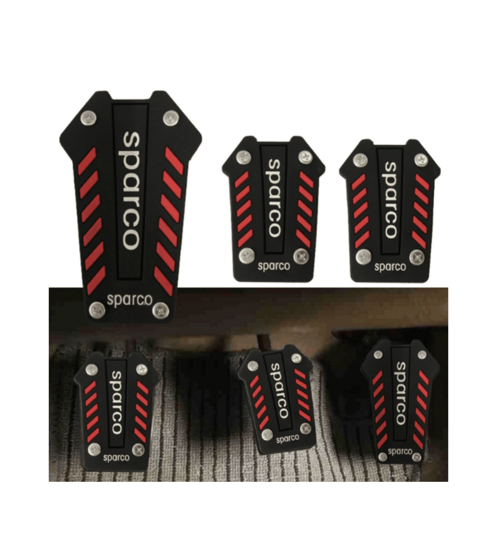 Universal Sparco Anti Slip Pedals Cover Set