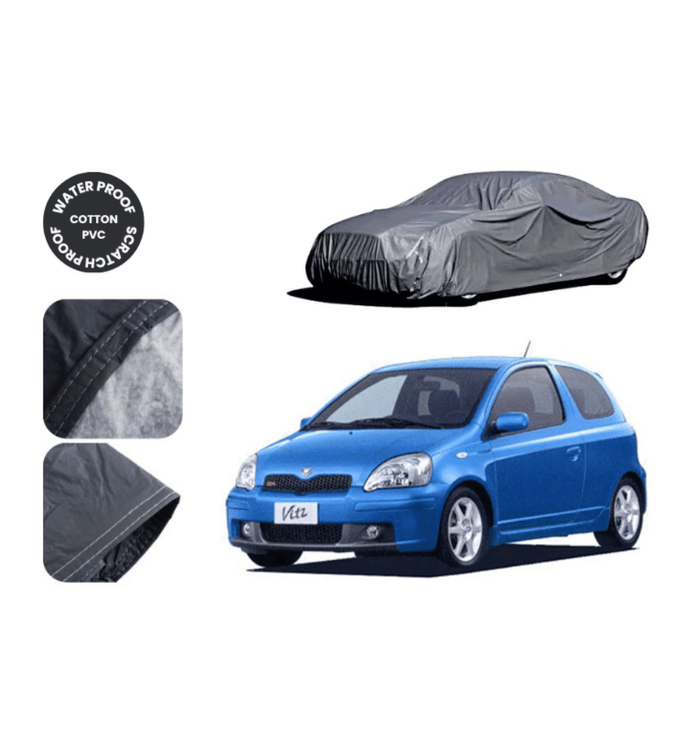 Zingfix Toyota Vitz 1998-2005 Premium Waterproof Top Cover – Dust & Scratch Protection