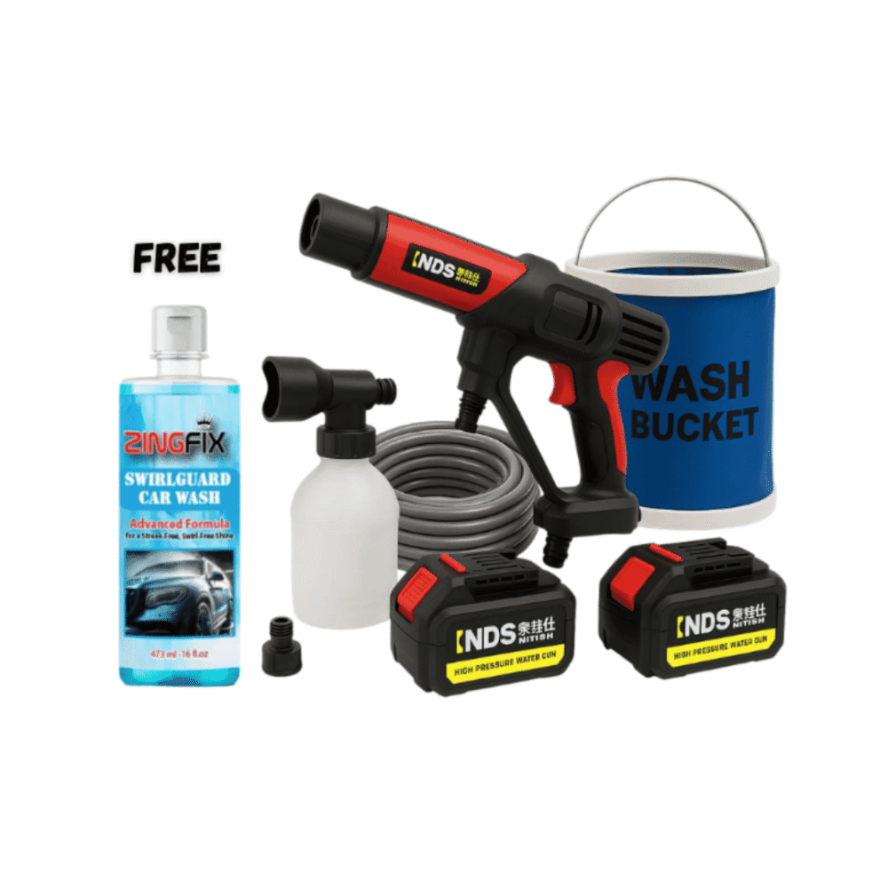 Double Battery Cordless Pressure Washer With Free Car Wash Shampoo - Image 2