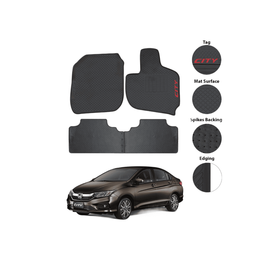 Honda City 2022-2025 Latex Rubber Floor Mat