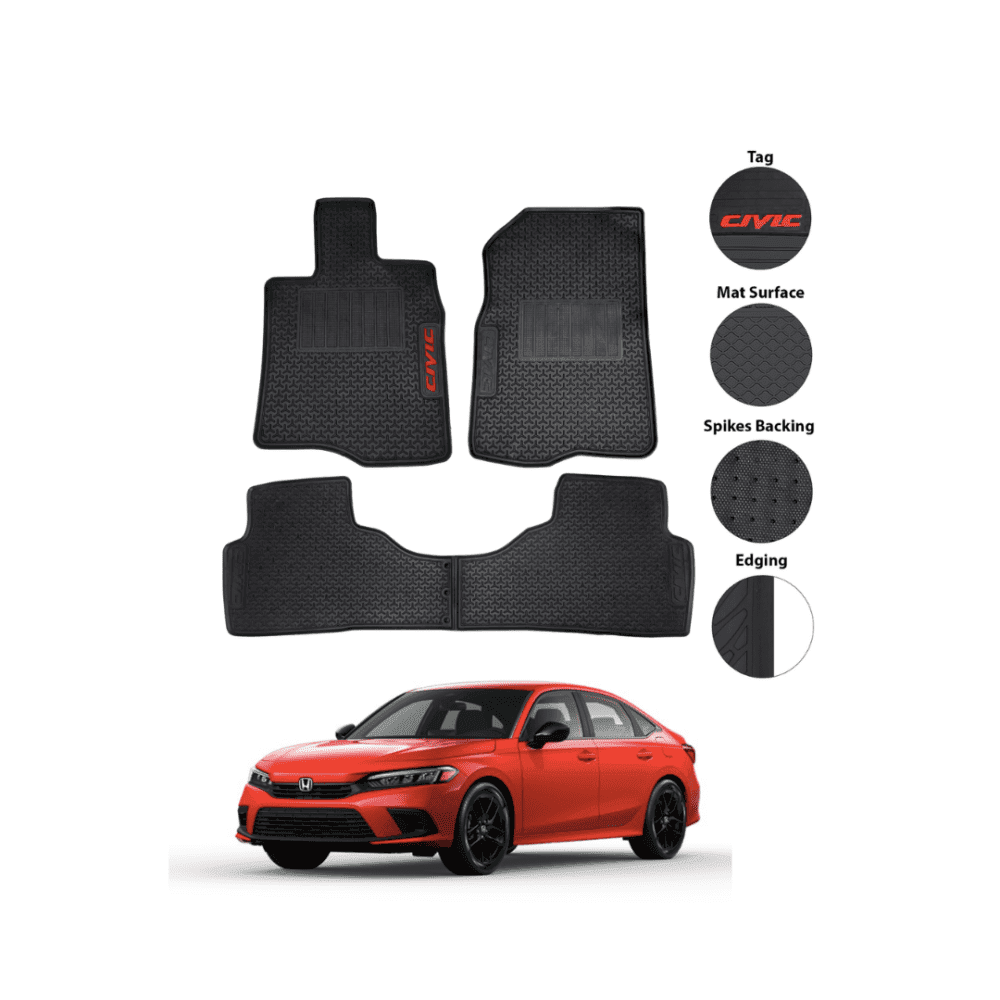 Honda Civic 2022-2024 Latex Rubber Floor Mat