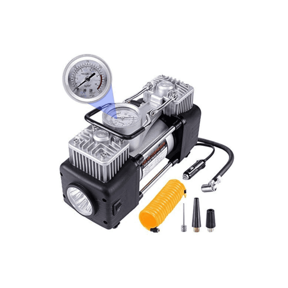 Car Heavy Duty 12V Double Cylinder Air Compressor (628-4×4)