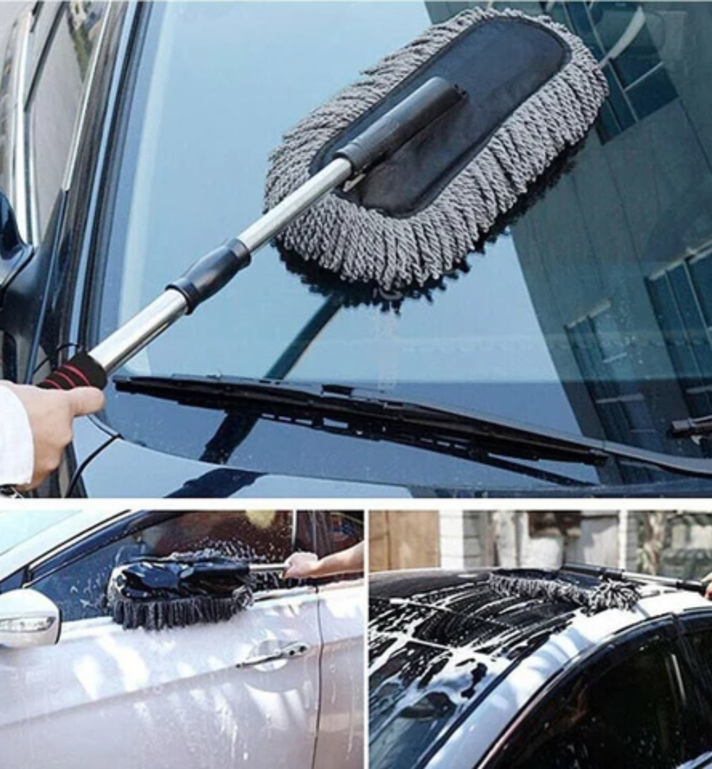 Extendable Multi-Purpose Microfiber Car Duster With Handle – Flexible Reach Cleaning Tool