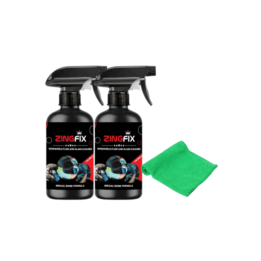 Windshield Fluid and Glass Cleaner Cleaner Pack of 2+ Free Towel