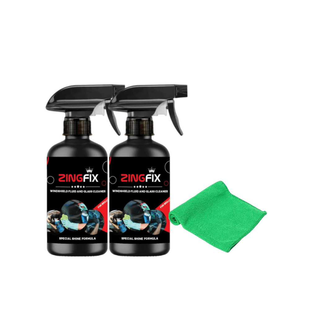 Windshield Fluid and Glass Cleaner Cleaner Pack of 2+ Free Towel