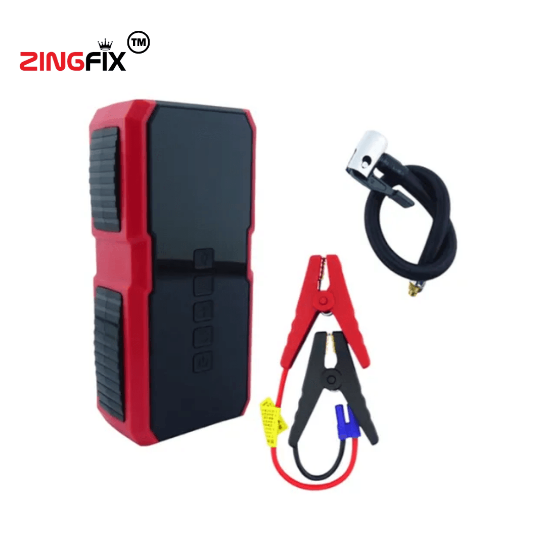 4-in-1 Portable Car Jump Starter with Air Compressor, Power Bank & LED Light - Image 7