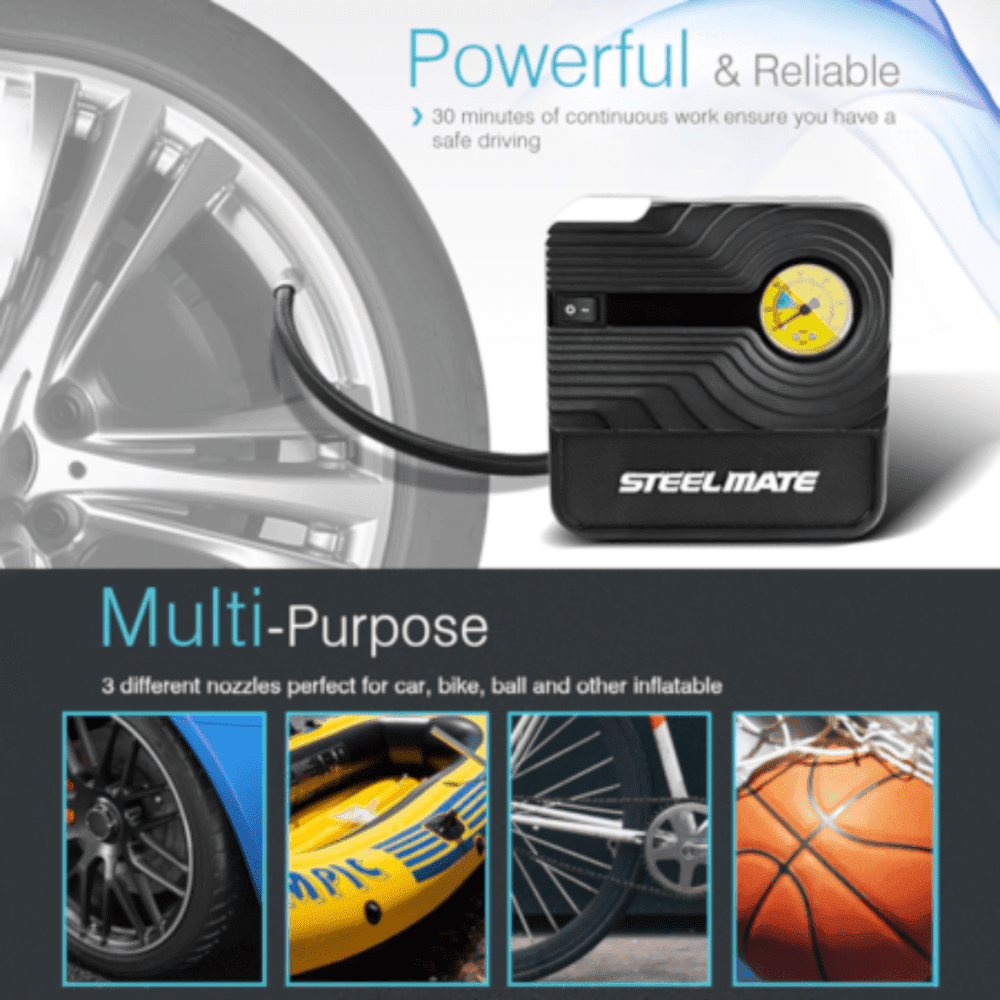 Steel Mate Portable Car Air Compressor - PO3 - Image 2