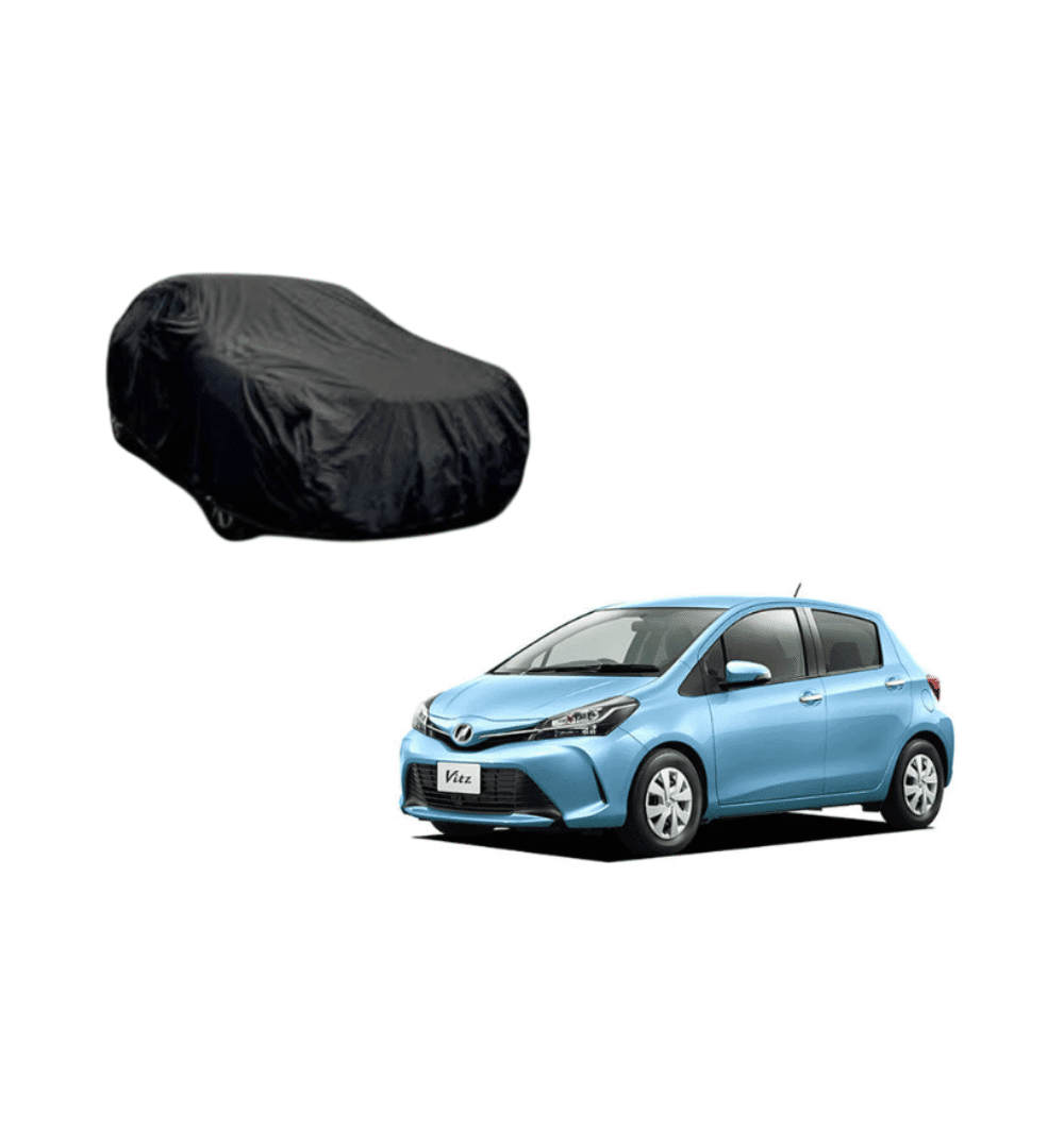 Toyota Vitz 2014-2017 Black Coat Parachute Top Cover