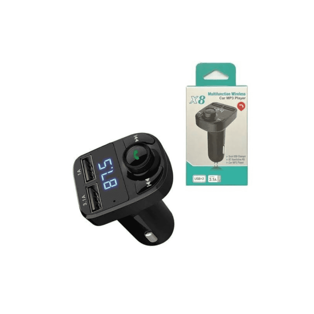 Multifunction X8 Wireless Car MP3 Player - 3.1A - Image 2