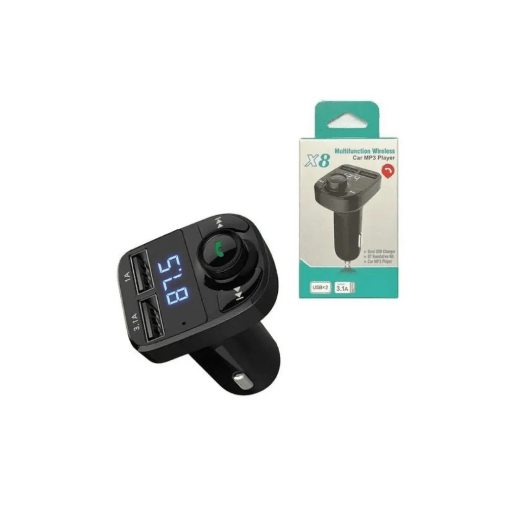 Multifunction X8 Wireless Car MP3 Player - 3.1A - Image 2