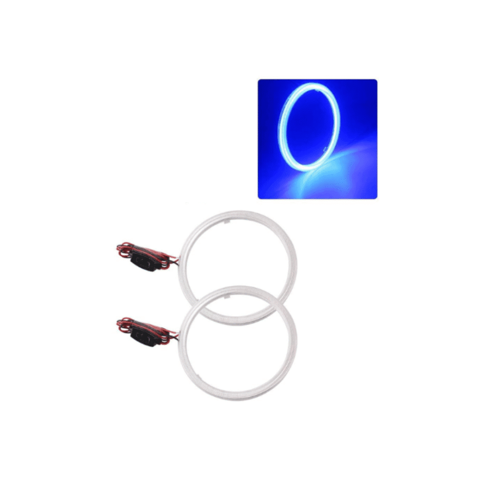80MM Color LED Angel Eyes Halo Rings | 12V Headlight DRL Accent Lights (2PCS)