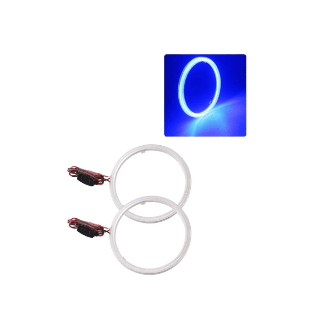 100MM Color LED Angel Eyes Halo Rings | 12V Headlight DRL Accent Lights (2PCS)