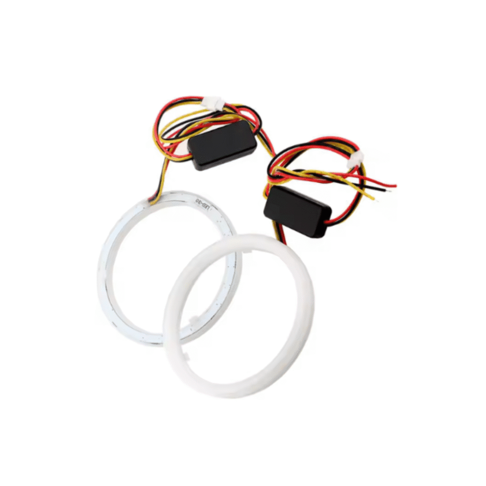 80MM Color LED Angel Eyes Halo Rings | 12V Headlight DRL Accent Lights (2PCS) - Image 3