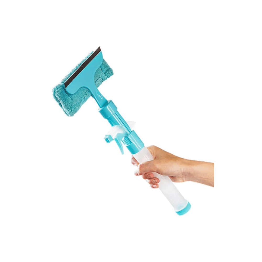 Zingfix 2-in-1 Window Cleaner with Spray Bottle & Double-Sided Glass Wiper - Image 2