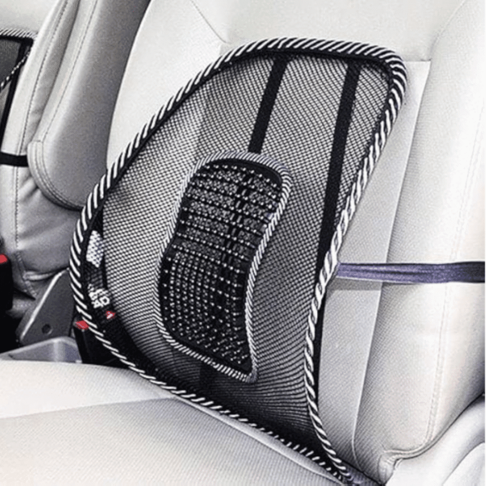 Mesh Lumbar Support Cushion for Car Seat | Back Pain Relief & Airflow Comfort