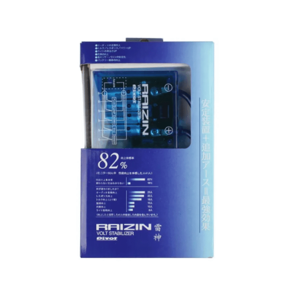PIVOT RAIZIN VS-1 Voltage Stabilizer | Fuel Saver & Engine Power Booster – Universal Fit-Blue - Image 2