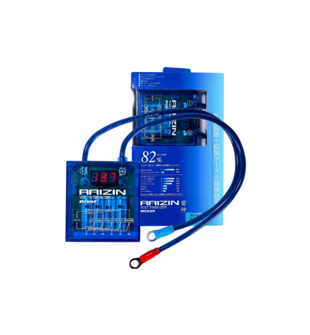 PIVOT RAIZIN VS-1 Voltage Stabilizer | Fuel Saver & Engine Power Booster – Universal Fit-Blue