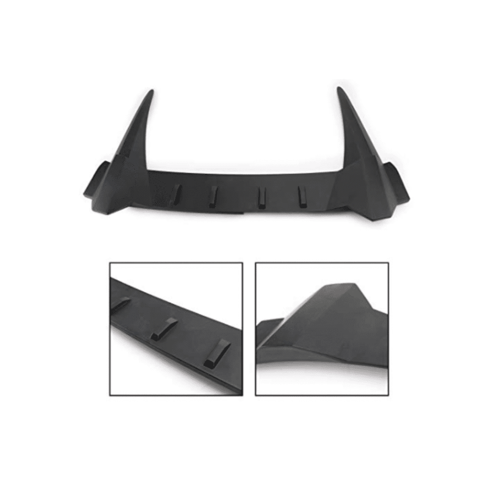 Honda Civic X 2016-2021 Roof Spoiler | ABS Plastic | Unpainted (Black in Picture for Reference Only) - Image 2