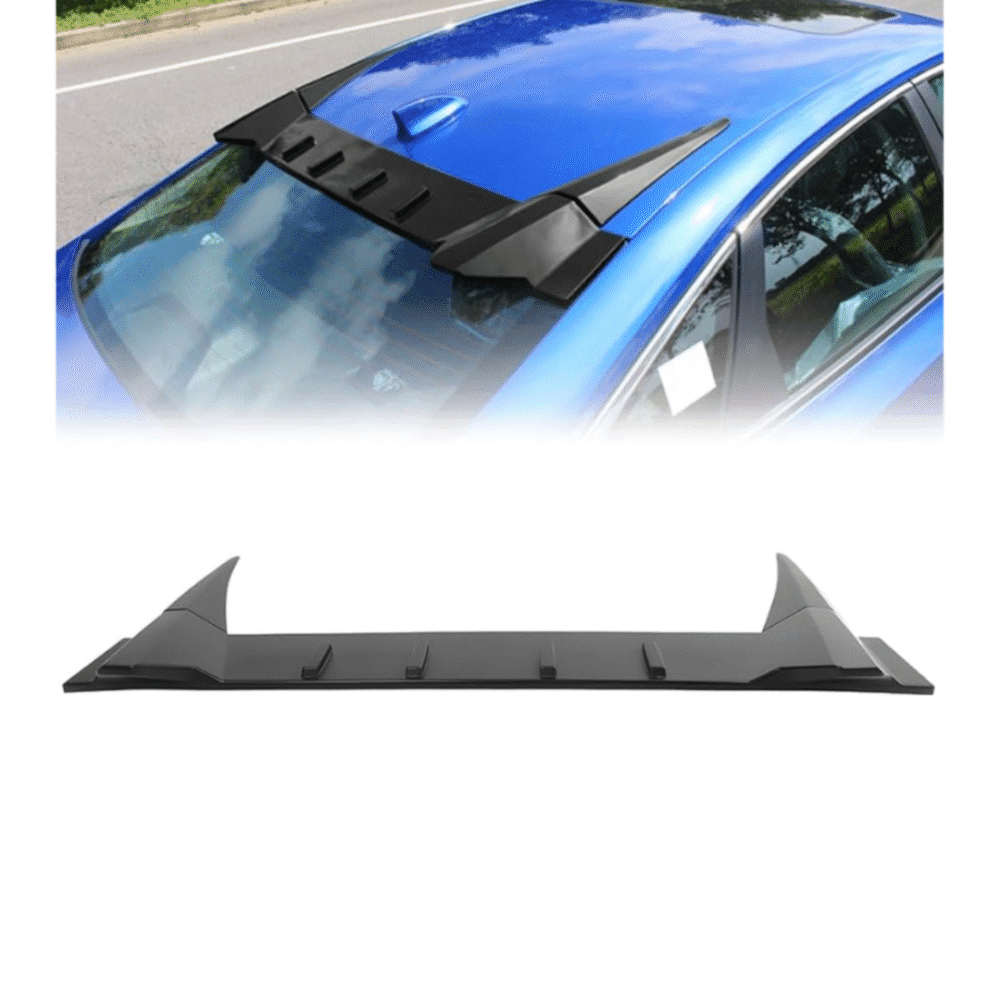 Honda Civic X 2016-2021 Roof Spoiler | ABS Plastic | Unpainted (Black in Picture for Reference Only)