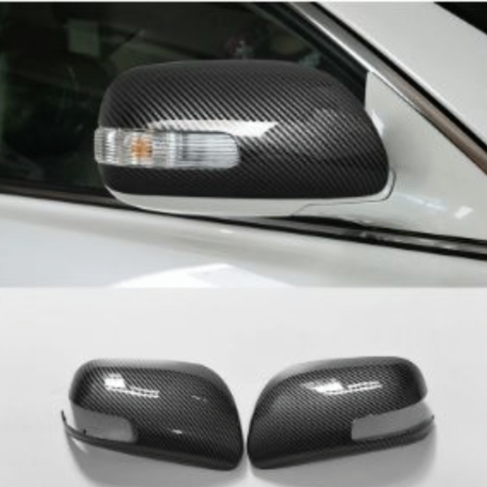 Toyota Corolla 2009–2014 Side Mirror Covers | Carbon Fiber Look | Sporty Finish