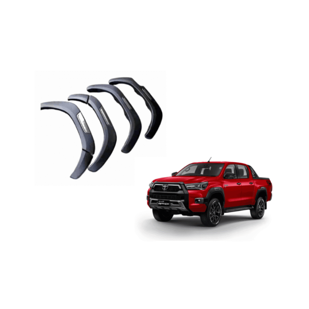 Rocco Style Fender Flares for Toyota Revo | Model 2016–2021 | Premium Quality ABS Plastic