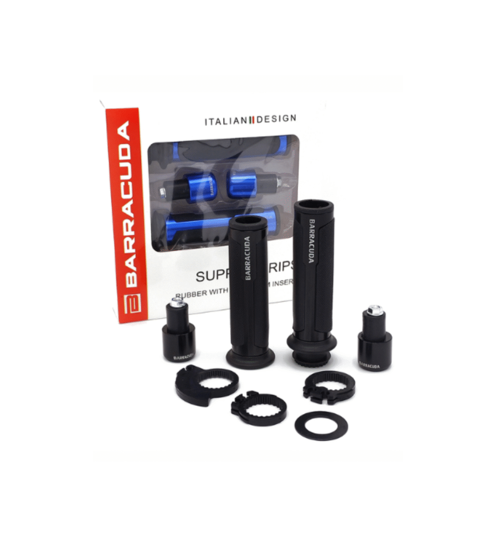 Barracuda Universal Motorcycle Aluminum Handle Grips (Random Colors)