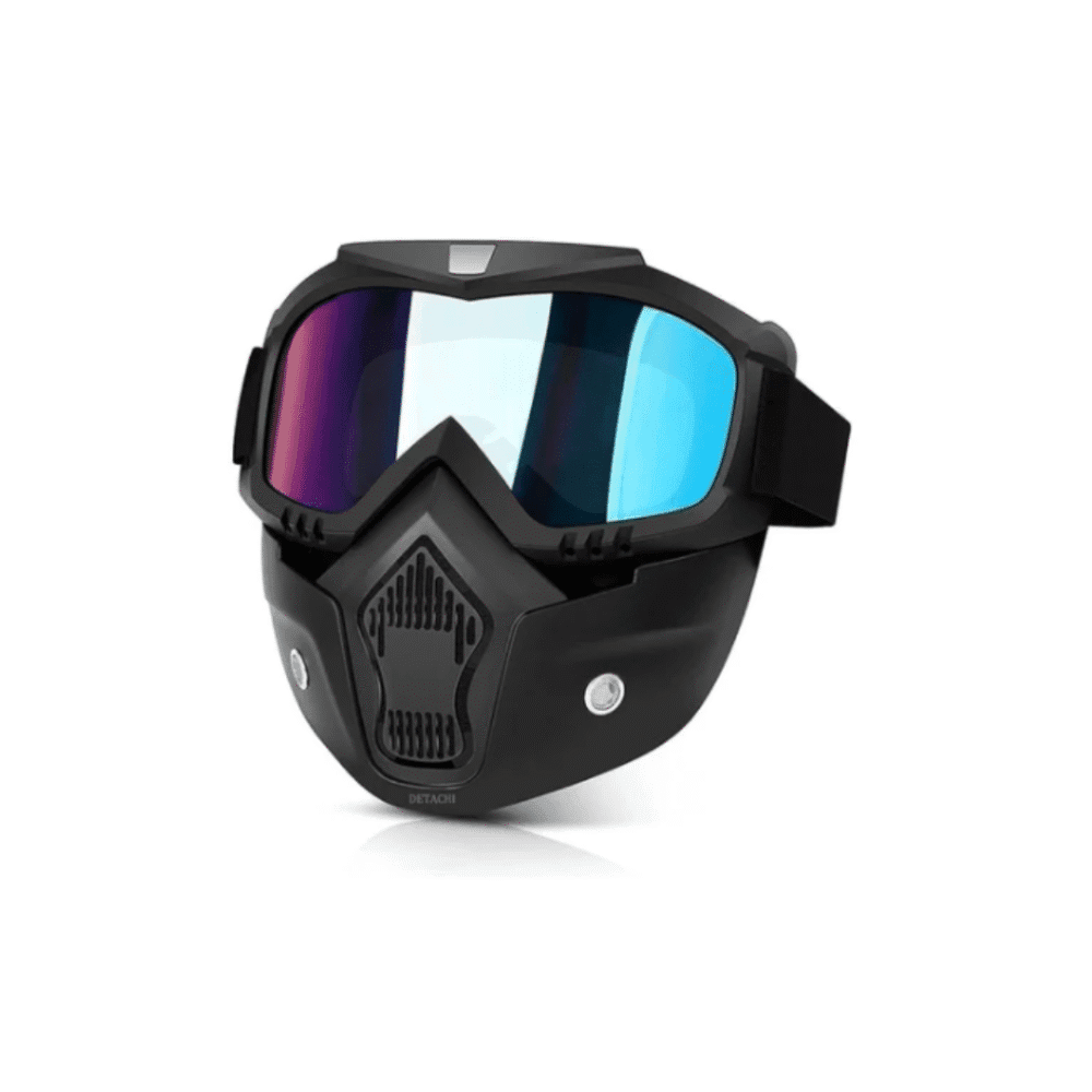 Windproof Motorcycle Goggles with Face Mask – All-in-One Eye & Face Protection for Riders
