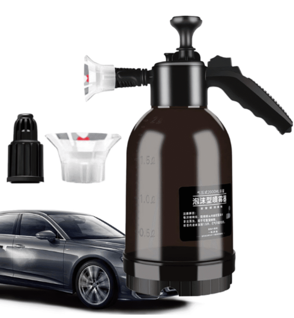 Snow Foam Gun – 2L Heavy Duty Pressurized Soap Sprayer with Two Nozzles