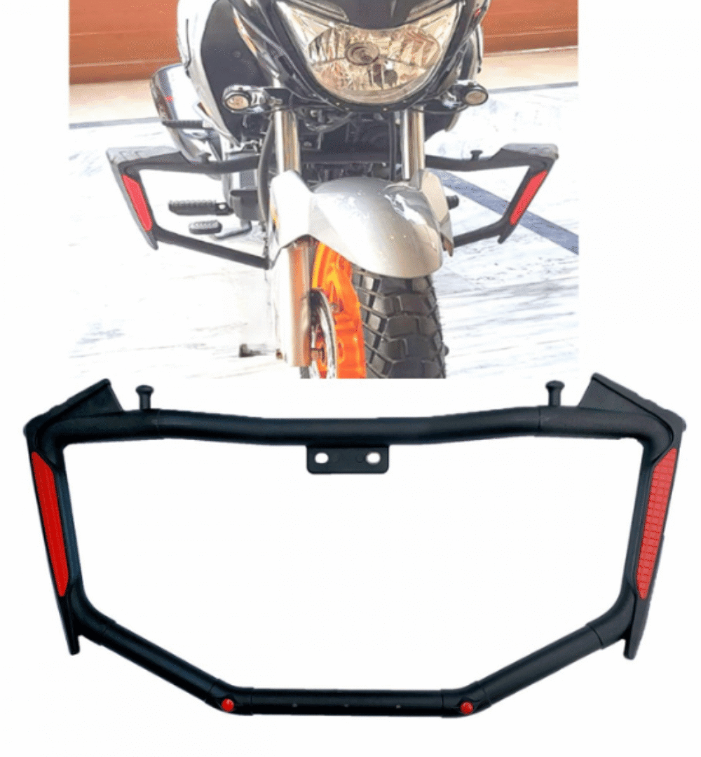 Universal Motorcycle Reflective Shorty Crash Protector Bar (Safe Guard)