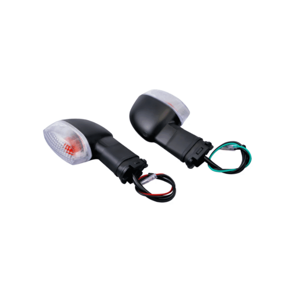 White Lens Flasher for Yamaha YBR125 / YBR125G / YBZ125 / CB150F – Pair