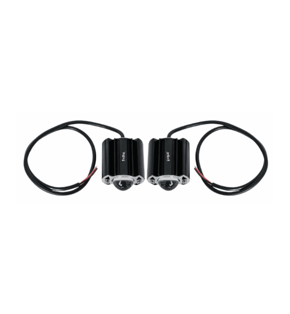 PAIR – Single Lens LED Spotlights – Compact Driving & Fog Lights for Bikes and Cars