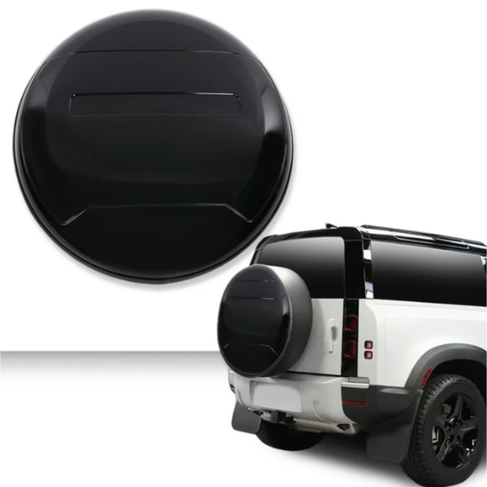 17" Black ABS Plastic Tire Cover – Durable Spare Wheel Protector