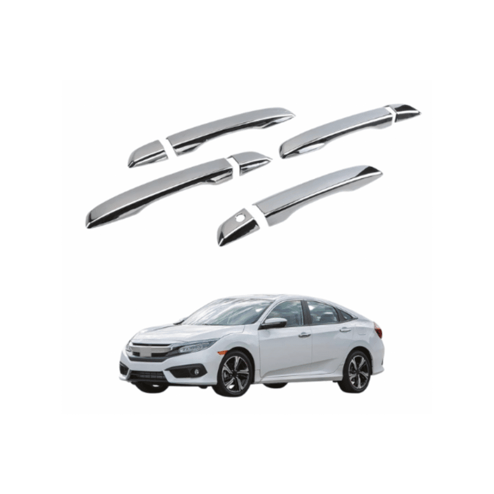Chrome Door Handle Covers for Honda Civic X (2016–2021) – 4PCS Set