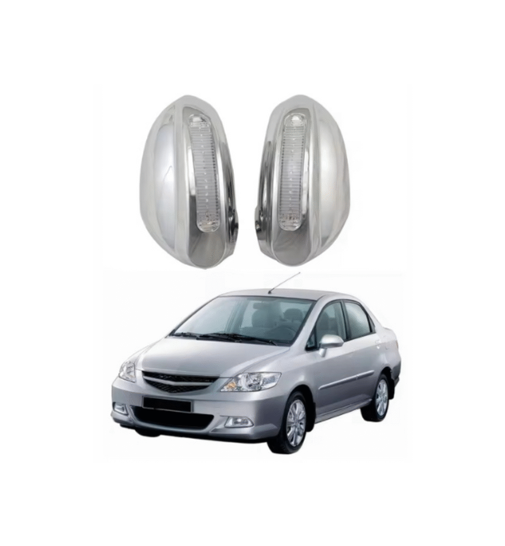 Chrome Side Mirror Covers for Honda City 2003 – 2PCS Set