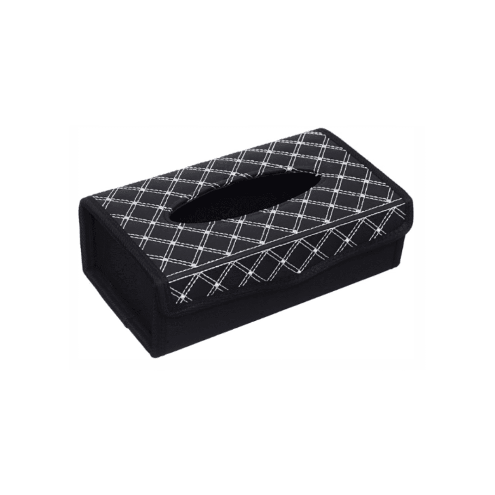 Classic Duo Tone Tissue Box Cover – Black & White