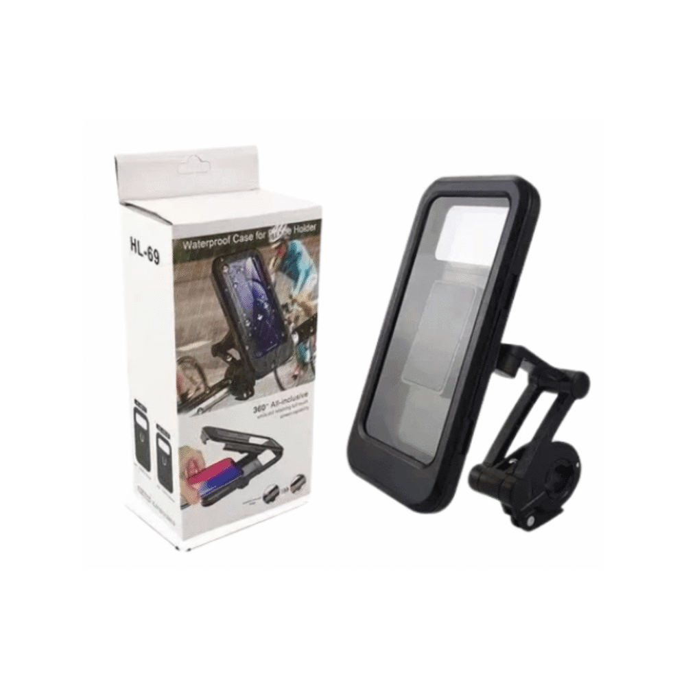 Bike Mount Waterproof Cell Phone Holder – 360° Rotation & Full Touchscreen Control