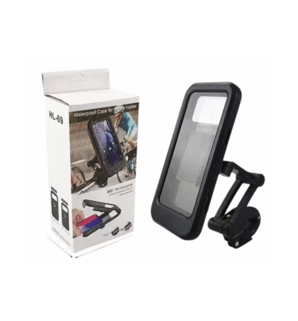 Bike Mount Waterproof Cell Phone Holder – 360° Rotation & Full Touchscreen Control
