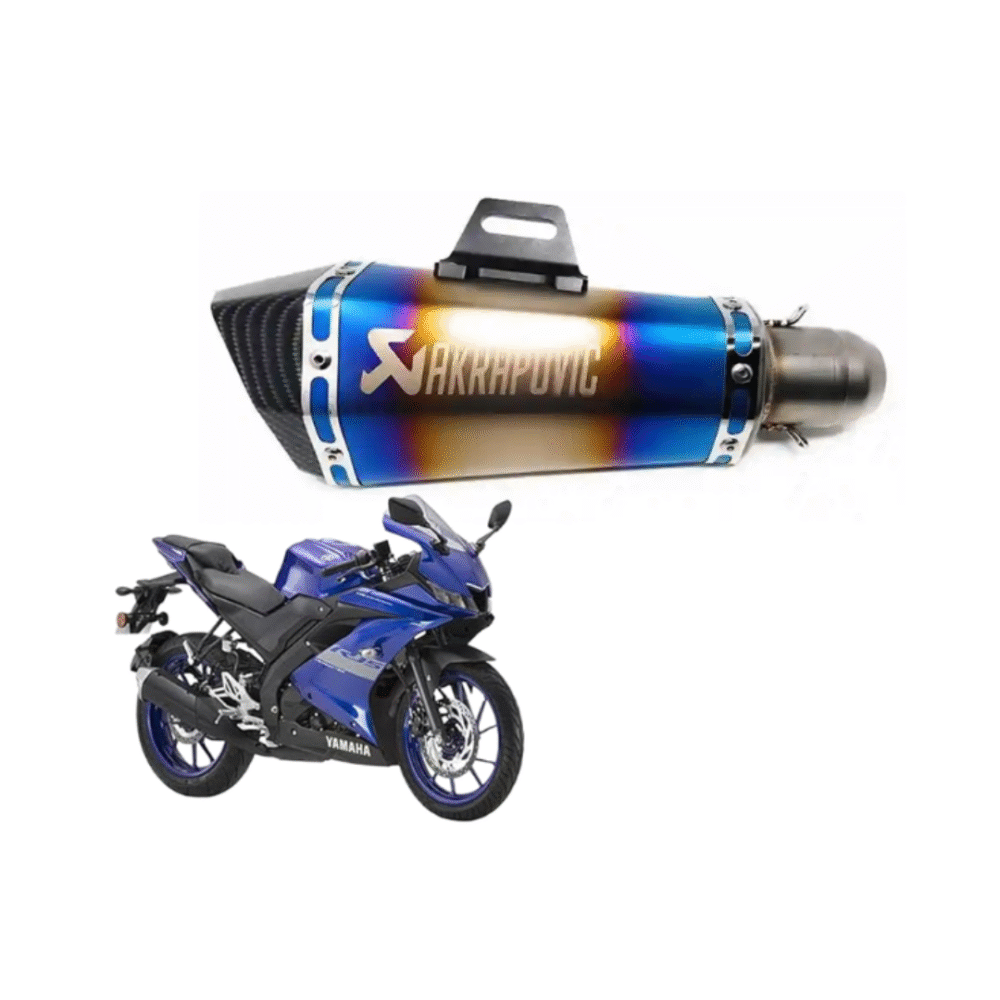 Akrapovic R15 Performance Exhaust – Universal Fit for 125cc to 500cc Motorcycles