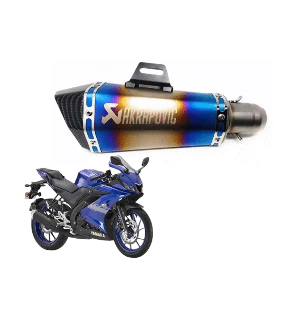 Akrapovic R15 Performance Exhaust – Universal Fit for 125cc to 500cc Motorcycles