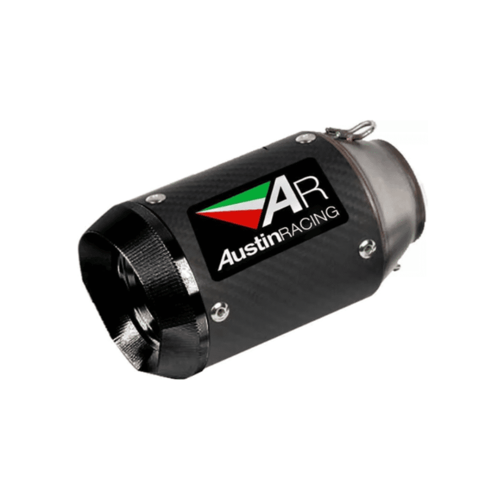 Austin Racing Universal Motorcycle Exhaust – Carbon Silencer