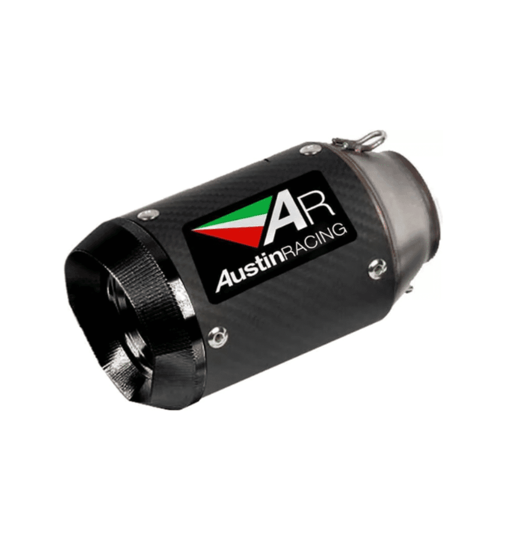 Austin Racing Universal Motorcycle Exhaust – Carbon Silencer