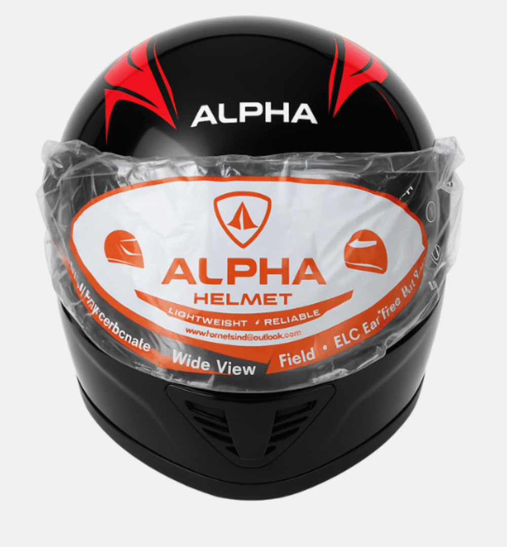 Alpha Full-Face Motorcycle Helmet (Random Colors)