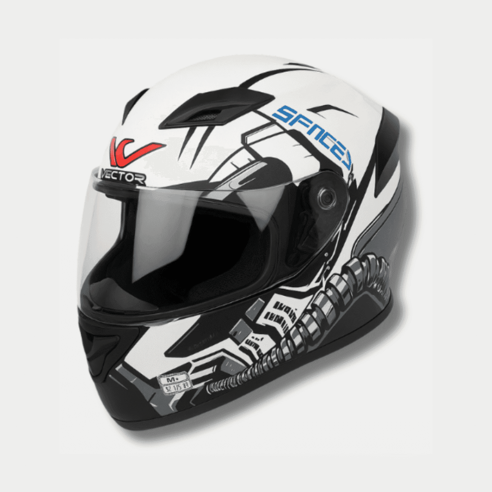Vector Space Series Full Face Helmet – Futuristic Design | DOT Approved (XL SIZE)